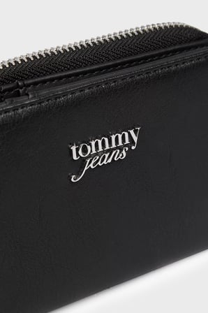 Tommy Jeans Logolu Fermuarlı Cüzdan Kadın CÜZDAN AW0AW19071 BDS SİYAH