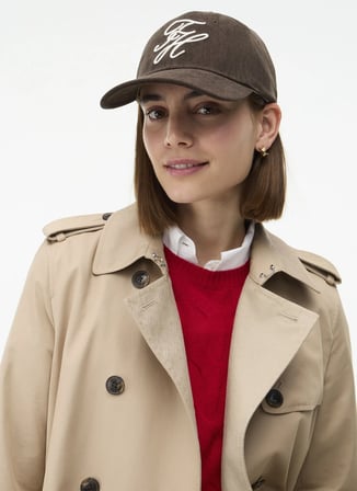 Tommy Hilfiger Kahverengi Kadın Nakışlı Şapka AW0AW19099GUG