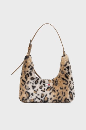 Tommy Jeans Leoparlı Omuz Askılı Çanta Kadın ÇANTA AW0AW19264 0HD KAHVE