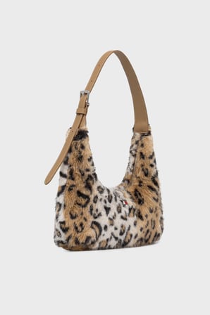 Tommy Jeans Leoparlı Omuz Askılı Çanta Kadın ÇANTA AW0AW19264 0HD KAHVE