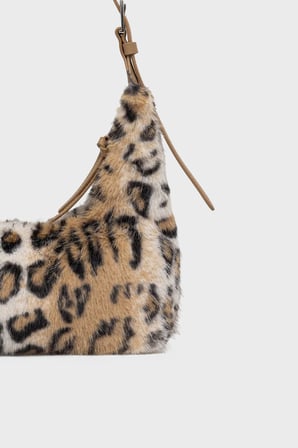Tommy Jeans Leoparlı Omuz Askılı Çanta Kadın ÇANTA AW0AW19264 0HD KAHVE