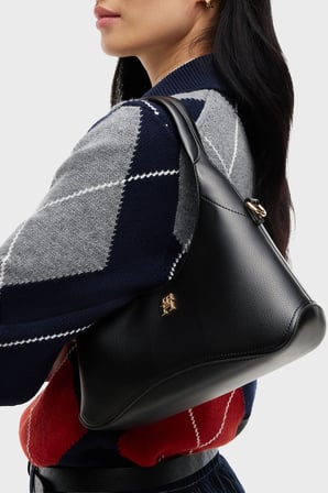 Tommy Hilfiger Logolu Çıkarılabilir Askılı Çanta Kadın ÇANTA AW0AW19185 BDS SİYAH