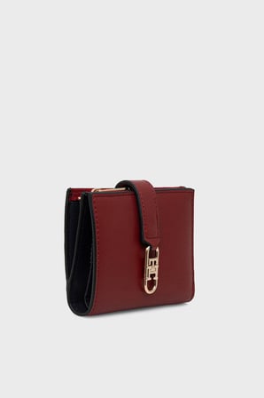 Tommy Hilfiger Logolu Çıtçıtlı Ve Fermuarlı Cüzdan Kadın CÜZDAN AW0AW18934 XLI KIRMIZI