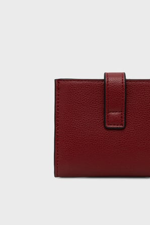 Tommy Hilfiger Logolu Çıtçıtlı Ve Fermuarlı Cüzdan Kadın CÜZDAN AW0AW18934 XLI KIRMIZI