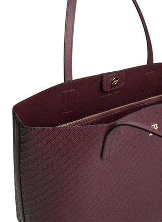 Tommy Hilfiger Bordo Kadın Tote Çanta TH ICON TOTE MONO