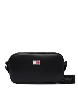 TOMMY HILFIGER Kadın Marka Logolu Günlük Kullanıma Uygun Siyah Omuz Çantası AW0AW19042 BDS