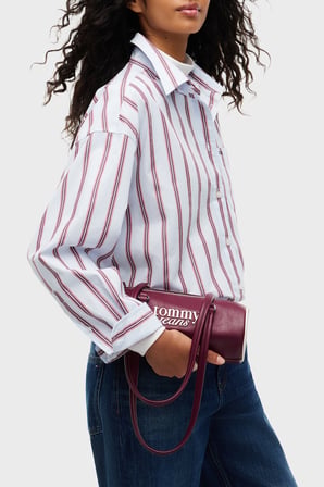 Tommy Jeans Logolu Omuz Askılı Çanta Kadın ÇANTA AW0AW19055 H04 KAHVE