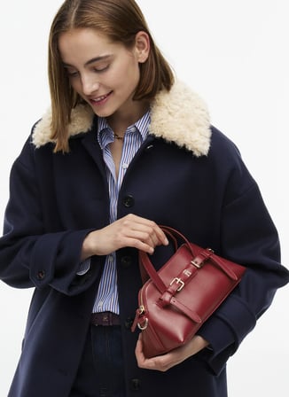 Tommy Hilfiger Kırmızı Kadın El Çantası TH BUCKLE MINI TOTE