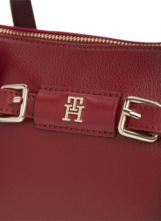 Tommy Hilfiger Kırmızı Kadın El Çantası TH BUCKLE MINI TOTE
