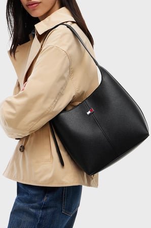 Tommy Jeans Logolu Omuz Askılı Çanta Kadın ÇANTA AW0AW19062 BDS SİYAH