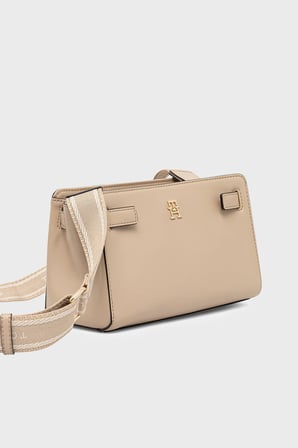 Tommy Hilfiger Logolu Ayarlanabilir Askılı Çanta Kadın ÇANTA AW0AW19065 ACC BEJ