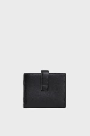 Tommy Hilfiger Logolu Çıtçıtlı ve Fermuarlı Cüzdan Kadın CÜZDAN AW0AW18934 BDS SİYAH