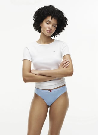 Tommy Hilfiger Lacivert Kadın Tanga UW0UW0613902W