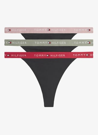 Tommy Hilfiger UW0UW065180K7 Siyah Kadın Tanga