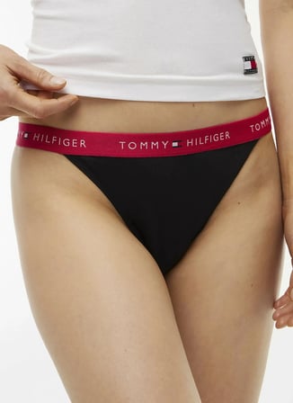 Tommy Hilfiger UW0UW065180K7 Siyah Kadın Tanga