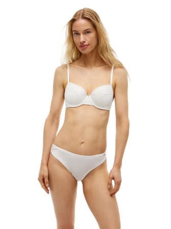 Tommy Hilfiger Kadın Ekru Desteksiz Balenli Sütyen UW0UW06695 