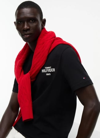 Tommy Hilfiger T-Shirt, L, Siyah