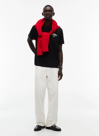Tommy Hilfiger T-Shirt, L, Siyah