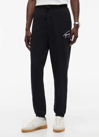 Tommy Jeans Siyah Erkek Sweatpant DM0DM23593BDS TJM REG SIGNATURE SW