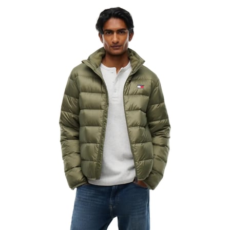 TOMMY HILFIGER Erkek Marka Logolu Günlük Kullanıma Uygun Haki Mont DM0DM23231 M04