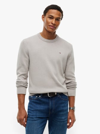 TJM SLIM ESS SWEATER EXT Erkek Gri Kazak - DM0DM21787