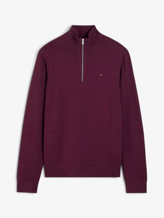 TJM SLM ESS LIGHT ZIP SWTR EXT Erkek Mor Kazak - DM0DM21654