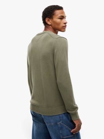 TJM SLIM ESS SWEATER EXT Erkek Yeşil Kazak - DM0DM21787
