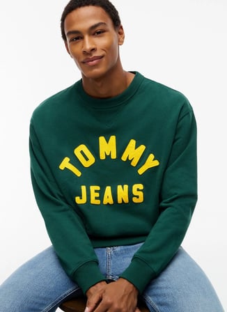 Tommy Jeans Sweatshirt, L, Yeşil