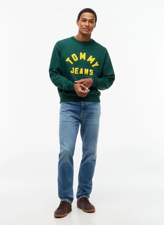 Tommy Jeans Sweatshirt, L, Yeşil