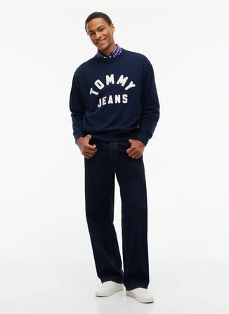 Tommy Jeans Sweatshirt, L, Koyu Mavi