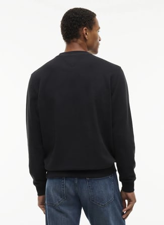 Tommy Jeans Siyah Erkek Sweatshirt DM0DM23589BDS TJM REG ENTRY SIGNAT
