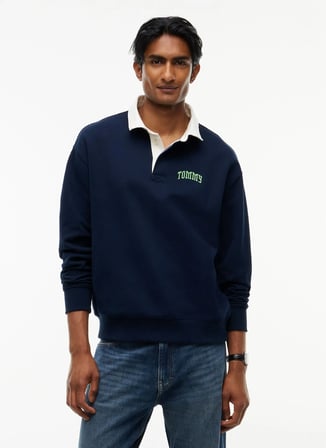 Tommy Jeans Sweatshirt, L, Koyu Mavi