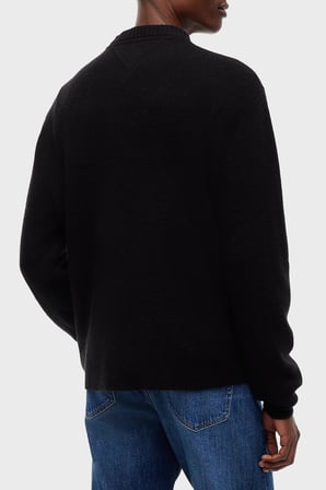 Tommy Jeans Logolu Pamuklu Regular Fit Bisiklet Yaka Kazak Erkek KAZAK DM0DM23572 BDS SİYAH