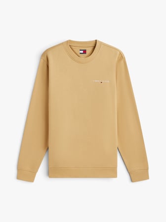 TJM REG LINEAR CREW EXT Erkek Bej Sweatshirt - DM0DM20249