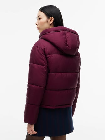 TOMMY HILFIGER Kadın Marka Logolu Günlük Kullanıma Uygun Bordo Mont DW0DW21625 V11