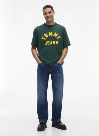 Tommy Jeans T-Shirt, L, Yeşil