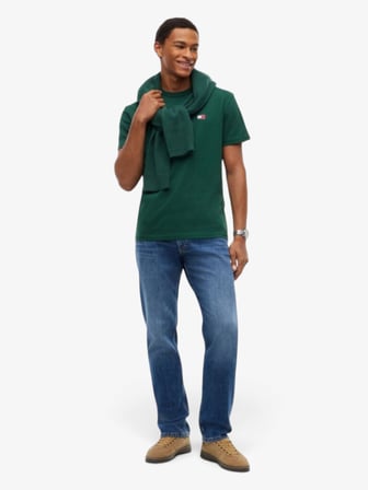 TJM REG BADGE TEE EXT Erkek Yeşil T-Shirt - DM0DM20322