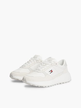 TOMMY HILFIGER Kadın Marka Logolu Günlük Kullanıma Uygun Ekru Sneaker EN0EN03123 YBL