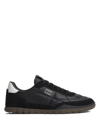 Tommy Hilfiger Siyah Erkek Sneaker TOMMY JEANS LOW LTH RUNNER