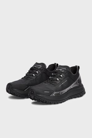 Tommy Hilfiger Logolu Sneaker Ayakkabı Erkek AYAKKABI FM0FM06066 BDS SİYAH