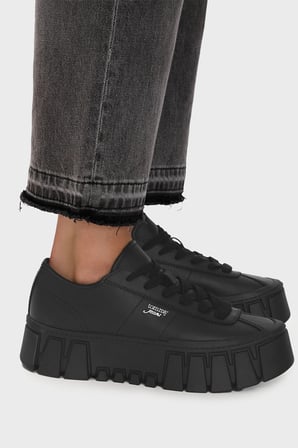 Tommy Jeans Hakiki Deri Sneaker Ayakkabı Kadın AYAKKABI EN0EN03165 BDS SİYAH