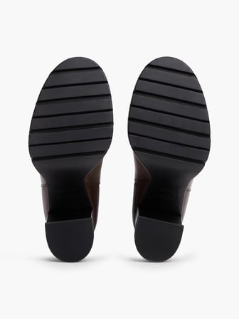TOMMY HILFIGER Kadın Marka Bayrak Logolu Chelsea Modeli Bağcıksız Topuklu Şık Görünüşlü Kahverengi Bot & Bootie EN0EN03112 GT7