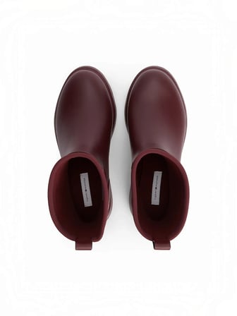 TH STAMP WARM ANKLE RAIN BOOT Kadın Kırmızı Bot - FW0FW09544
