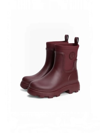 TH STAMP WARM ANKLE RAIN BOOT Kadın Kırmızı Bot - FW0FW09544