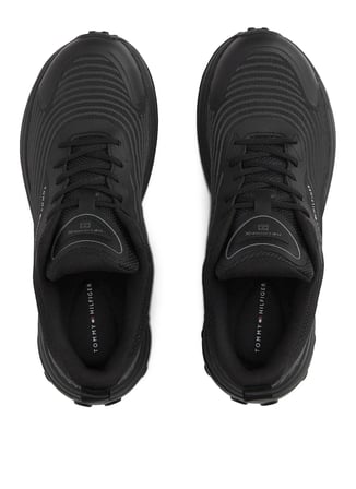 Tommy Hilfiger Siyah Erkek Sneaker THE CANYON X M KNIT RUNNER