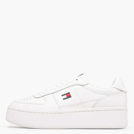 TOMMY HILFIGER Kadın Marka Logolu Günlük Kullanıma Uygun Ekru Sneaker EN0EN03082 YBL