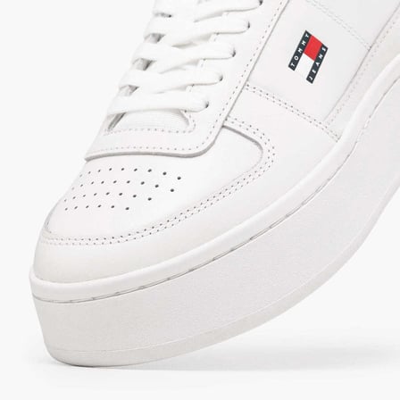 TOMMY HILFIGER Kadın Marka Logolu Günlük Kullanıma Uygun Ekru Sneaker EN0EN03082 YBL