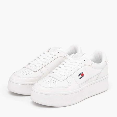 TOMMY HILFIGER Kadın Marka Logolu Günlük Kullanıma Uygun Ekru Sneaker EN0EN03082 YBL