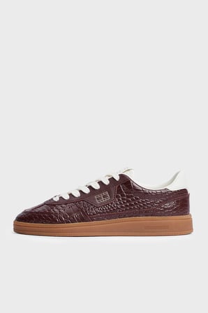 Tommy Jeans Hakiki Deri Sneaker Ayakkabı Kadın AYAKKABI EN0EN03121 GSA KAHVE