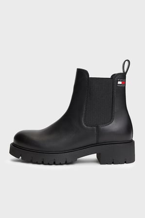 Tommy Jeans Deri Kalın Taban Bot Kadın BOT EN0EN03105 BDS SİYAH